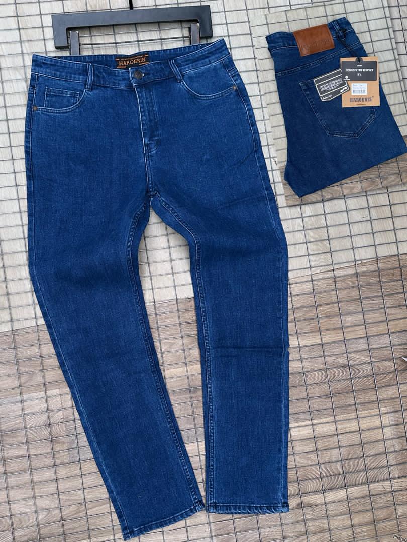 Haroeris Men's Slim-Fit Stretch Jeans | Classic Denim