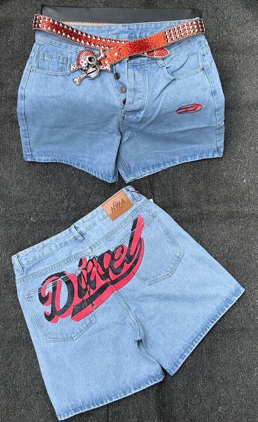 Diesel Embroidered Logo Summer Shorts | Men's Denim