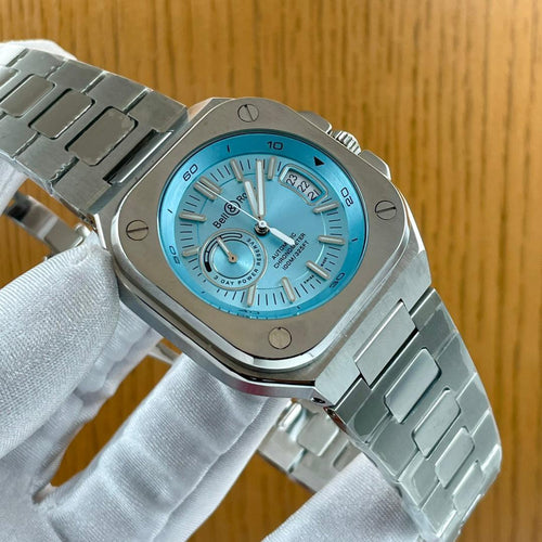 BR-05 Chrono Blue Steel Watch | Aviation Timepiece