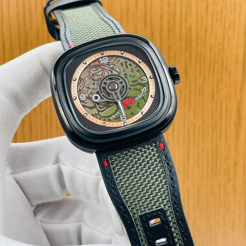 SevenFriday P3C/02 Racer III Camouflage Watch – Automatic Skeleton Dial