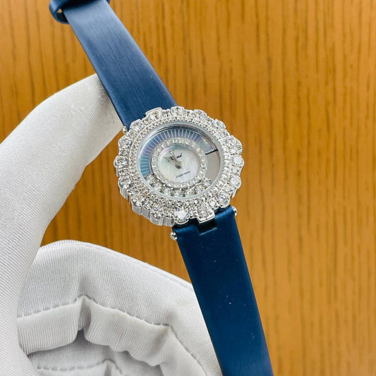 Van Cleef & Arpels Diamond Timepiece | Blue Strap