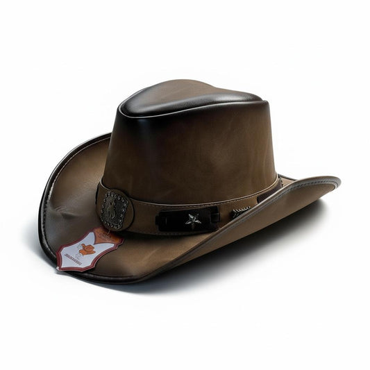 Classic Forest Fox Leather Cowboy Hat | Western Style